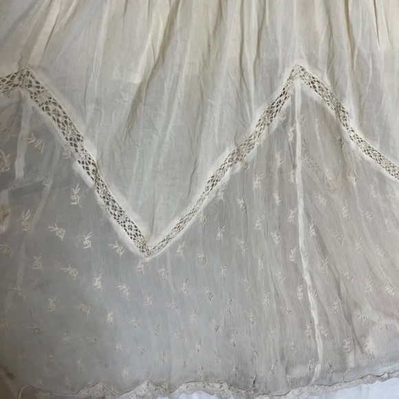 ✨SOLD✨ NEW FP TRAILS END VINTAGE-INSPIRED LACE TIERED SHIRT-ALL (S) - Picture 10 of 13